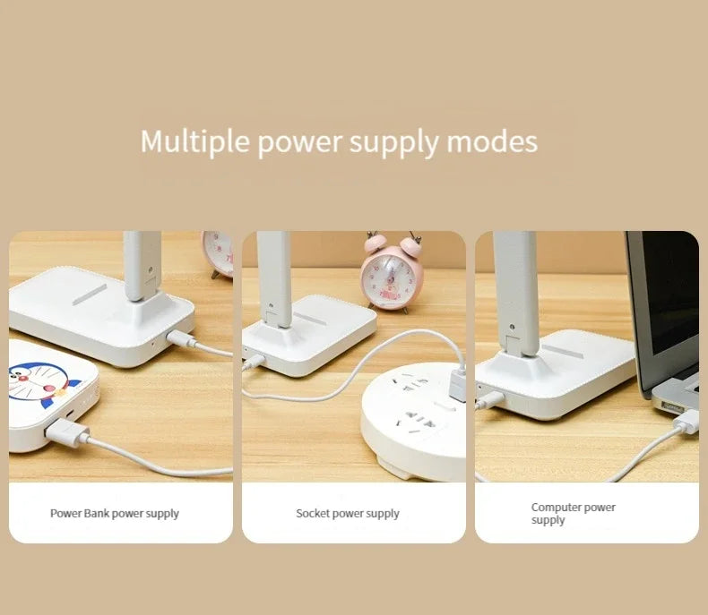Foldable LED Desk Lamp with Touch Control for Study & Work