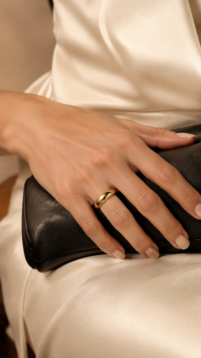 Minimalist Gold-Tone Band Ring