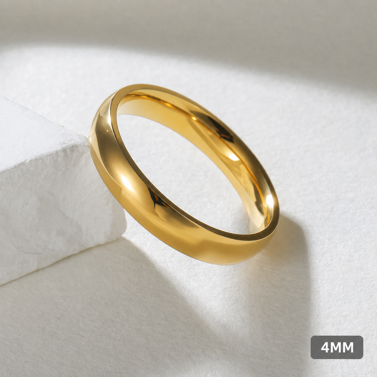 Minimalist Gold-Tone Band Ring