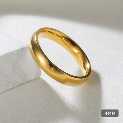 Minimalist Gold-Tone Band Ring