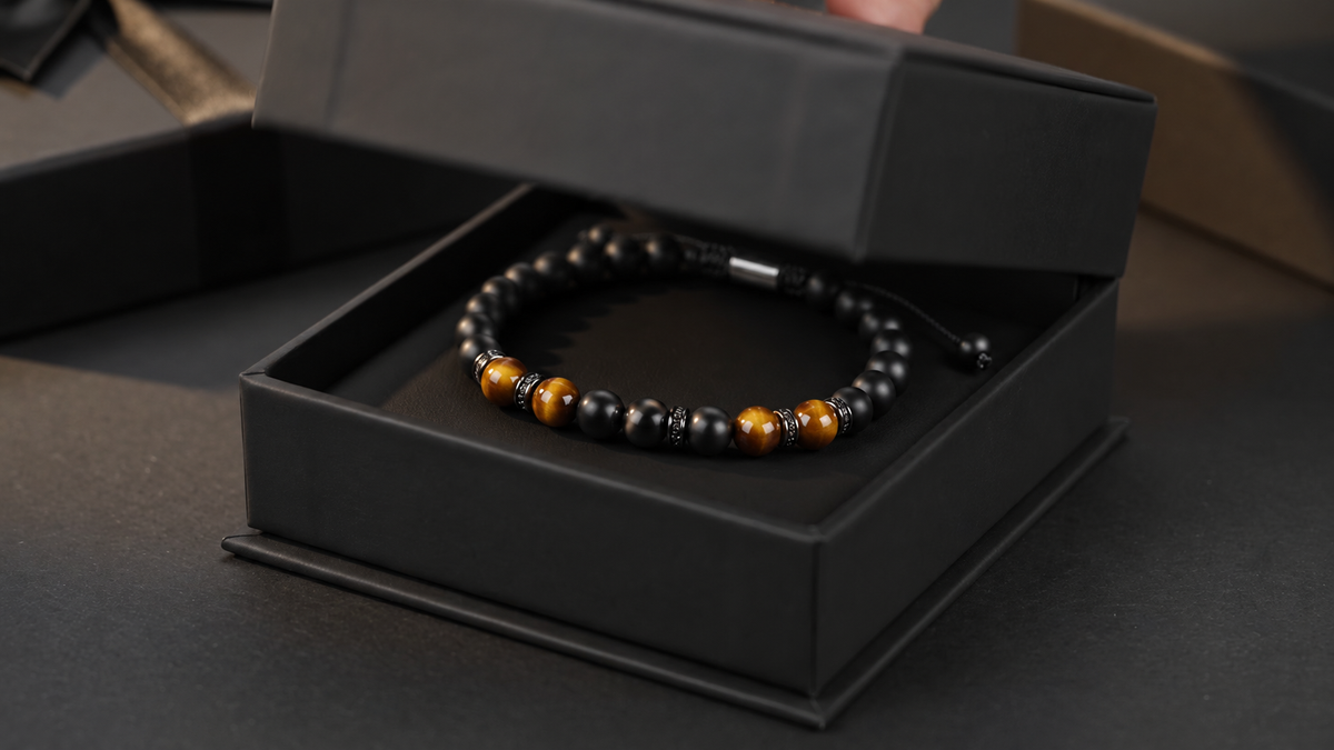 Tiger Eye Stone Bracelet for Men