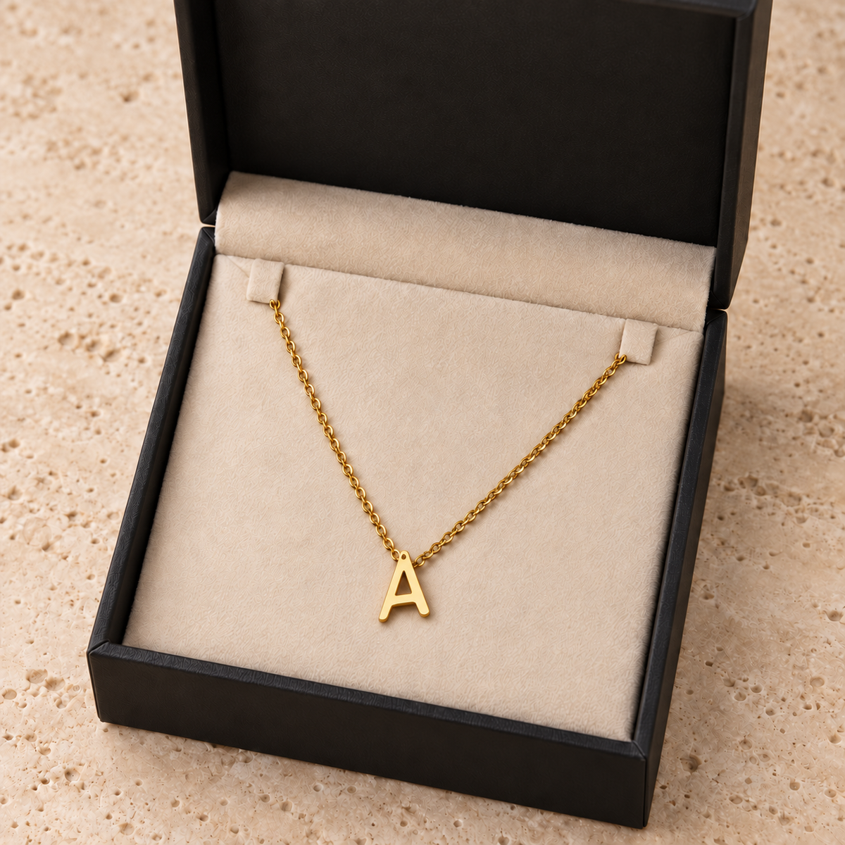 A–Z Stainless Steel Initial Necklace