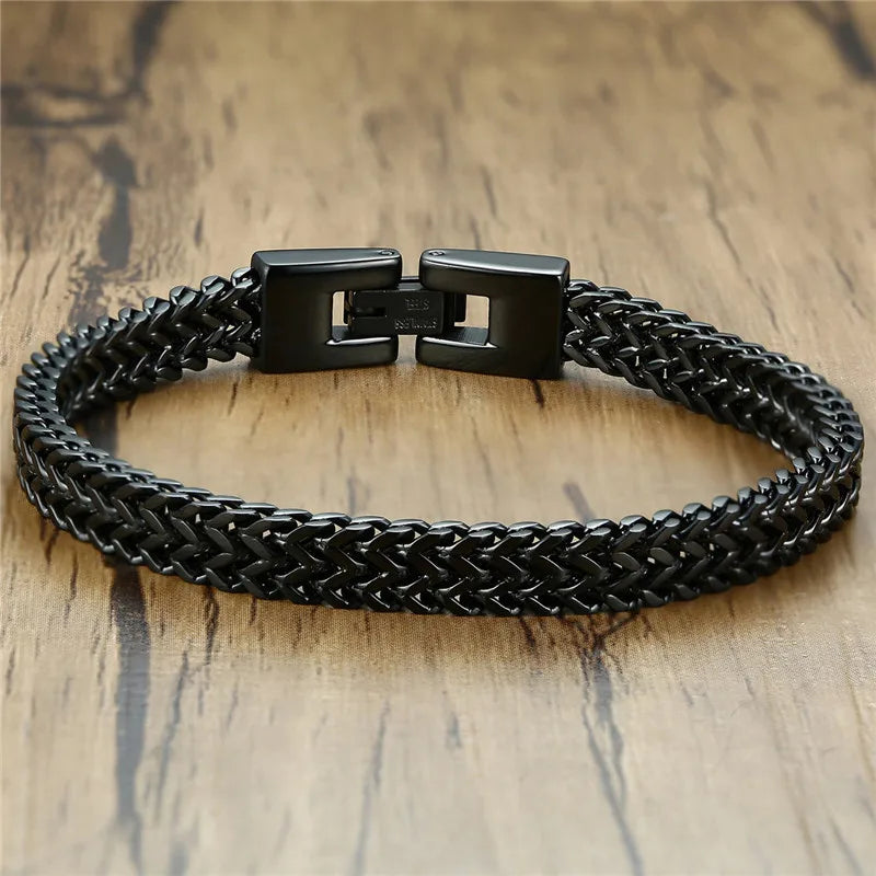 Double Rope Chain Stainless Steel Bracelet