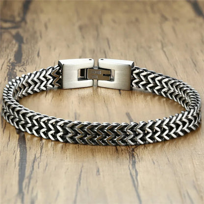 Double Rope Chain Stainless Steel Bracelet