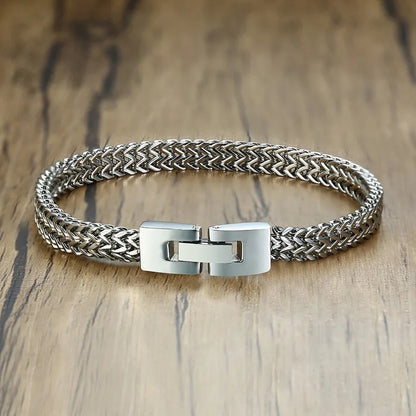 Double Rope Chain Stainless Steel Bracelet