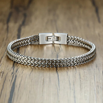 Double Rope Chain Stainless Steel Bracelet