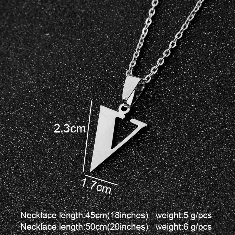SONYA  A To Z Stainless Steel 26 Letters Initial Necklace For Women Alphabet Necklaces Pendants Friends Family Gifts Necklace