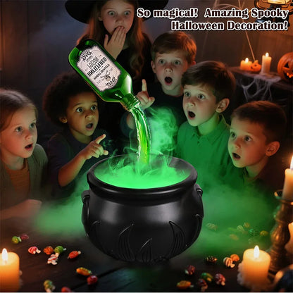 Halloween Witch Cauldron Fog Mist Decor