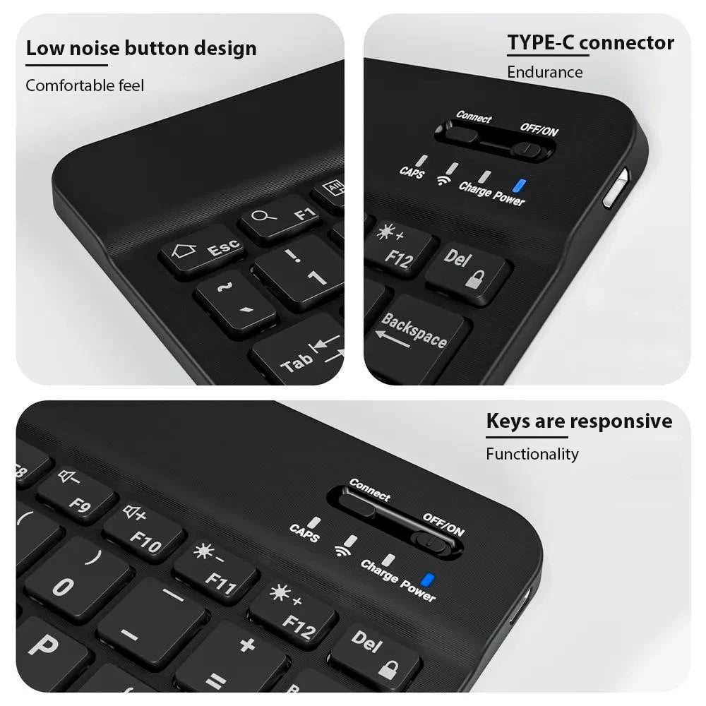 Bluetooth Keyboard & Mouse Set for iPad, Tablet & Laptop