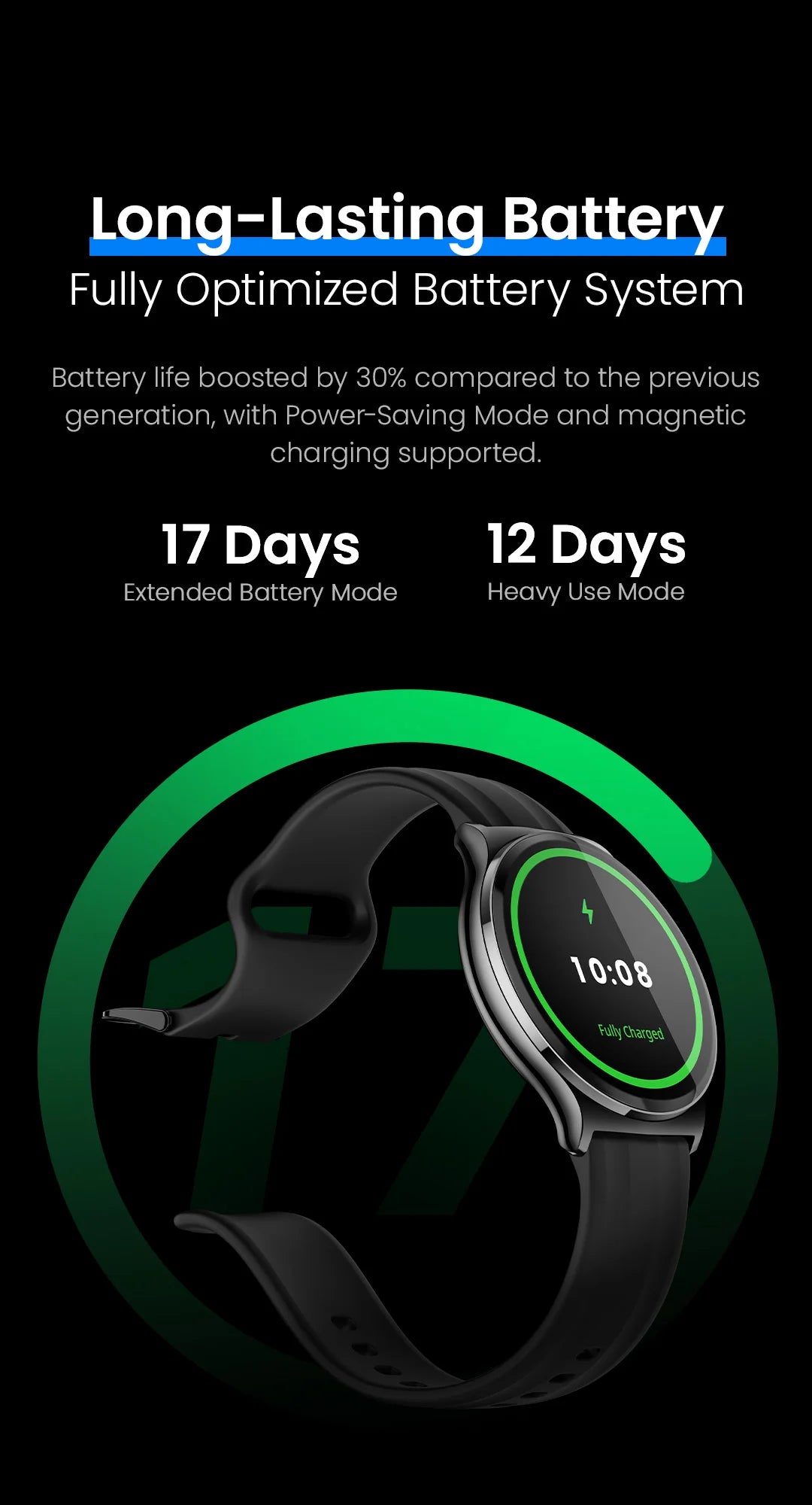 HAYLOU Solar Lite 2 Smartwatch – 1.43” AMOLED Fitness Watch with 24H Health Monitoring, 150+ Sports Modes & Voice Calling
