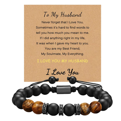 Tiger Eye Stone Bracelet for Men