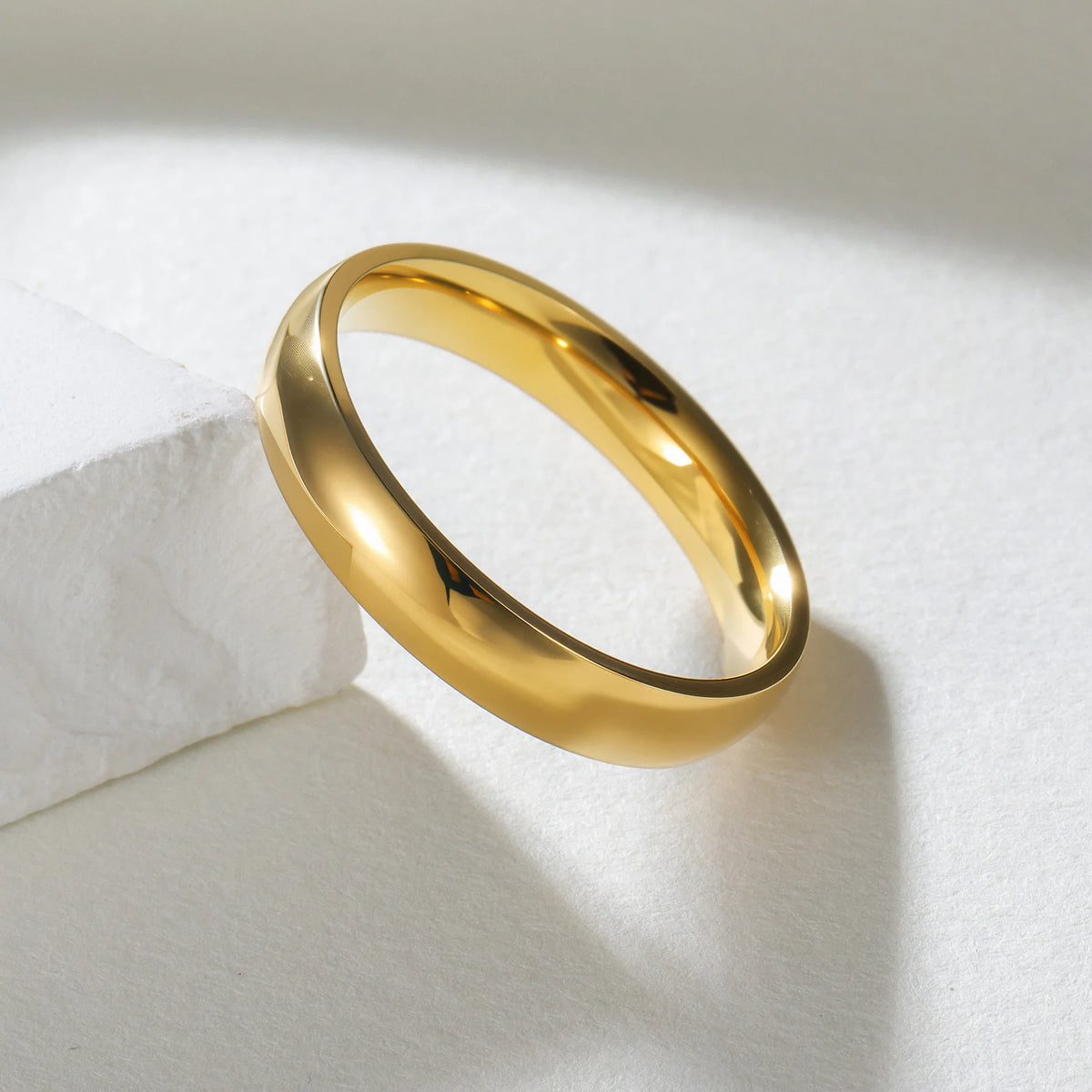 Minimalist Gold-Tone Band Ring