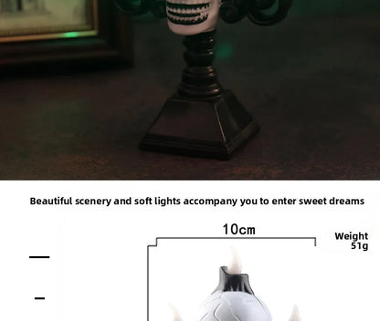 Skull Candelabra LED Halloween Light