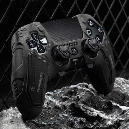 PS5 Controller Silicone Cover – Tactical Style Soft Protector Skin with Thumb Stick Grip Caps & Free Shipping