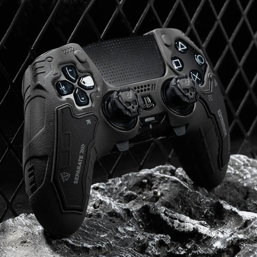 PS5 Controller Silicone Cover – Tactical Style Soft Protector Skin with Thumb Stick Grip Caps & Free Shipping