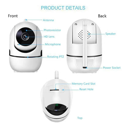 1080P WiFi Smart Security Camera – Mini Indoor IP Camera with Auto Tracking, Night Vision & Free Shipping