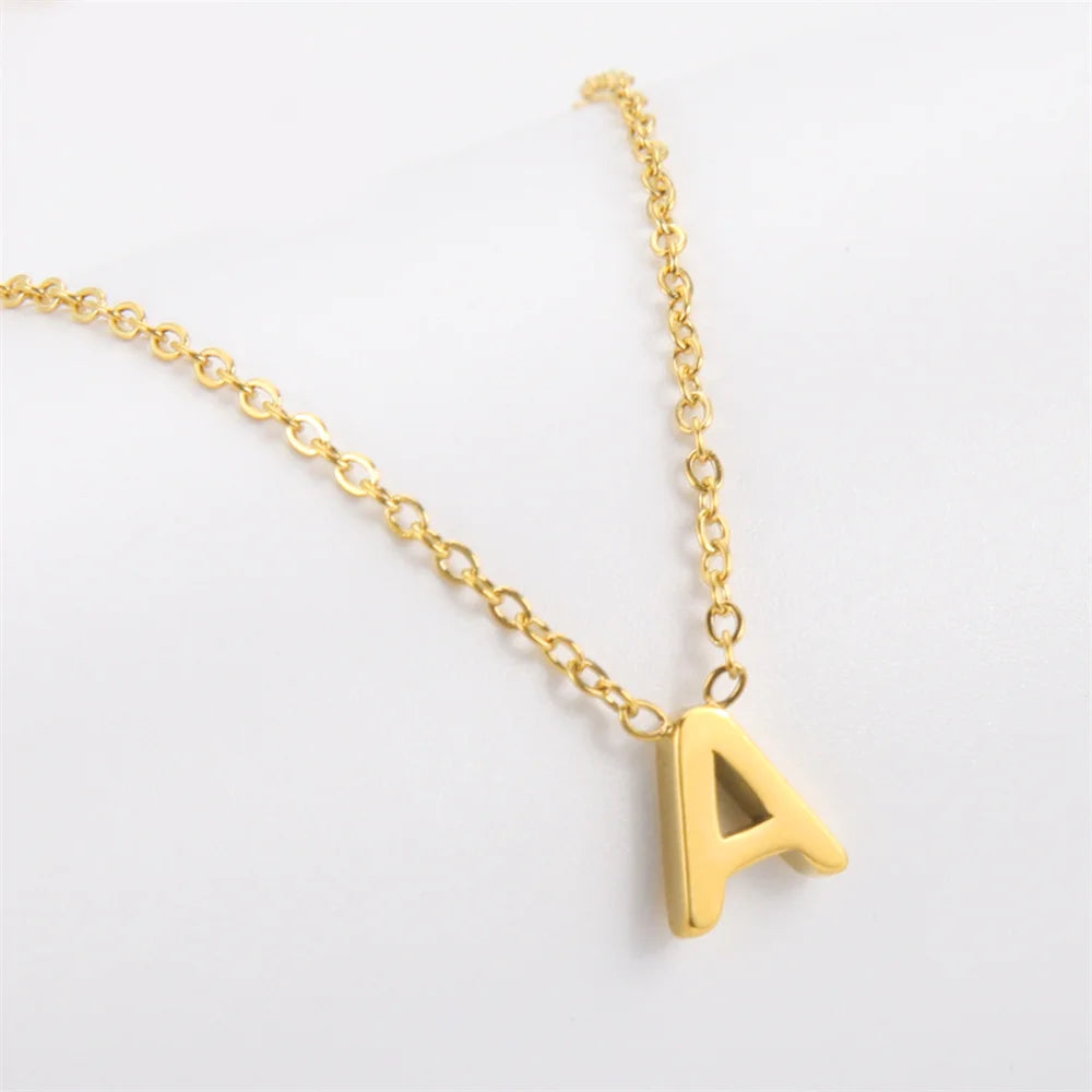 A–Z Stainless Steel Initial Necklace