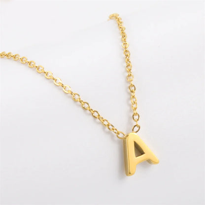 A–Z Stainless Steel Initial Necklace