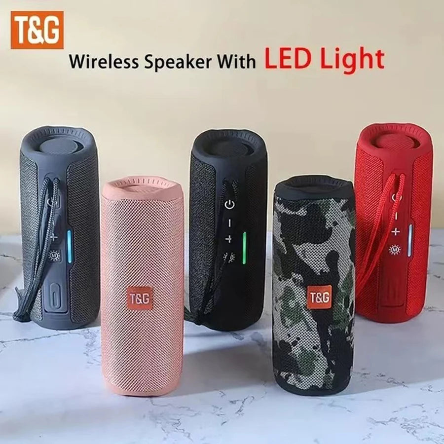 Portable Wireless Bluetooth Speaker – Mini Outdoor Bass Speaker with FM Radio, Hands-Free Call & Free Shipping