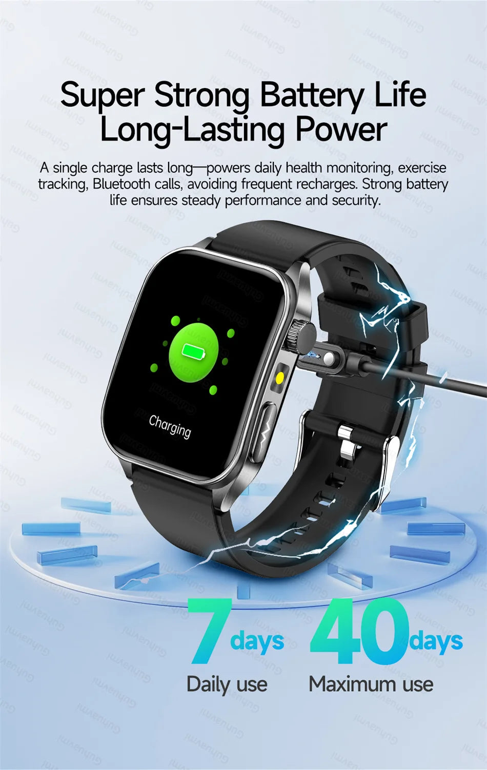 Health Monitoring Smartwatch – Bluetooth Calling Fitness Watch with Free Shipping