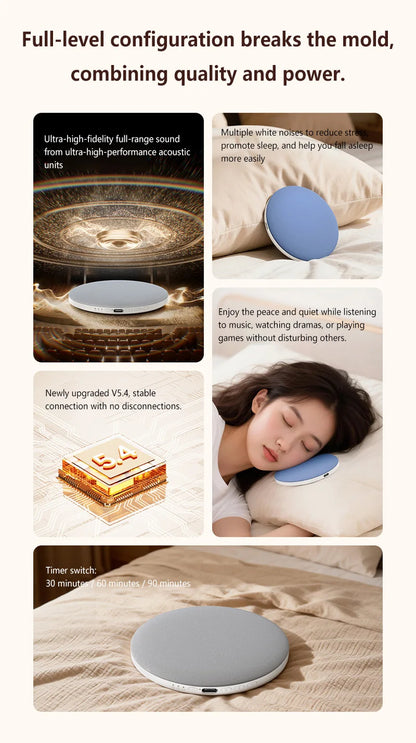 Under Pillow Bluetooth Sleep Speaker – Portable Bedside Relaxation Speaker for Sleep, Music & Home Comfort with Free Shipping