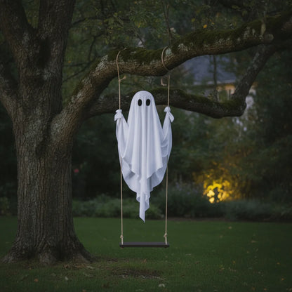 Light-Up Hanging Swing Ghost