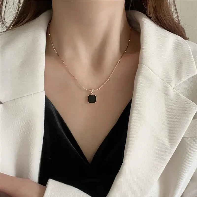 Minimalist Stainless Steel Pendant Necklaces