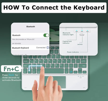 Ultra Thin Bluetooth Keyboard Set