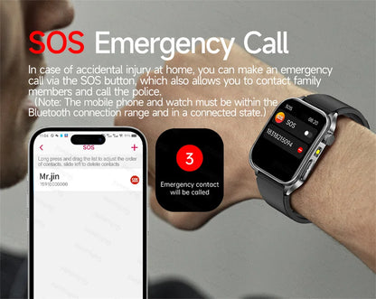 Health Monitoring Smartwatch – Bluetooth Calling Fitness Watch with Free Shipping