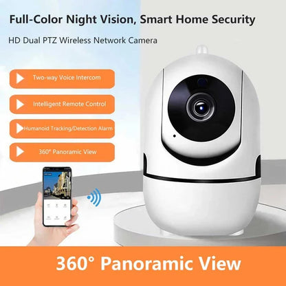 1080P WiFi Smart Security Camera – Mini Indoor IP Camera with Auto Tracking, Night Vision & Free Shipping