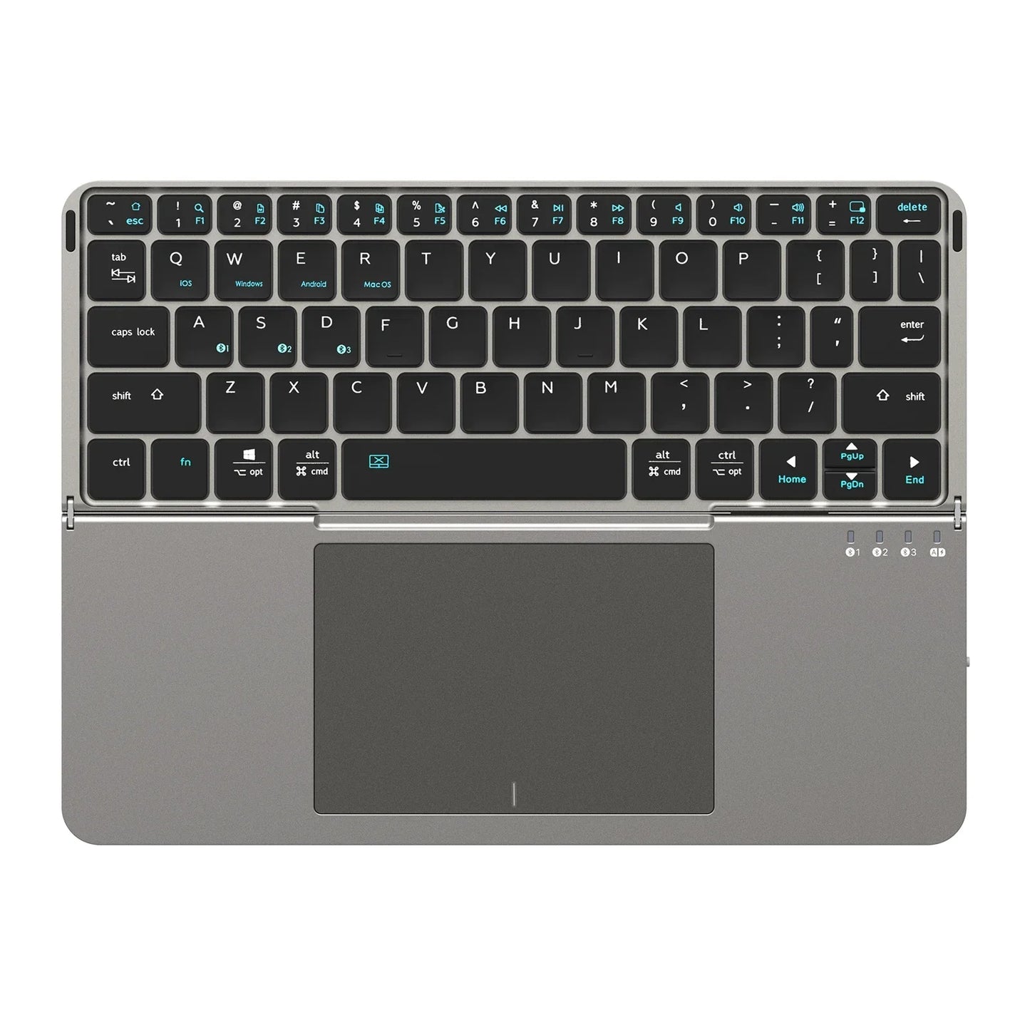 Foldable Bluetooth Keyboard with Touchpad & Case