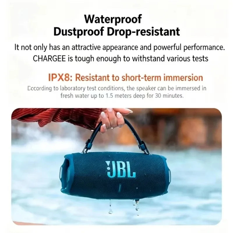 JBL Charge 6 Bluetooth Speaker Portable Wireless Speaker IP68 Waterproof Bank Stereo Bass Outdoor Party Speaker JBL Charge 6