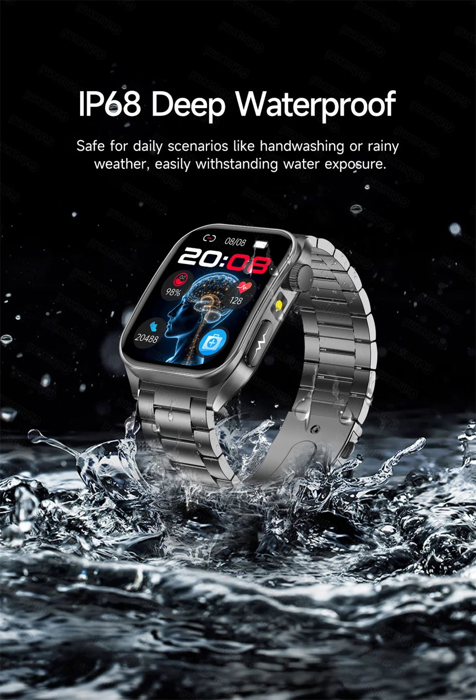 Health Monitoring Smartwatch – Bluetooth Calling Fitness Watch with Free Shipping