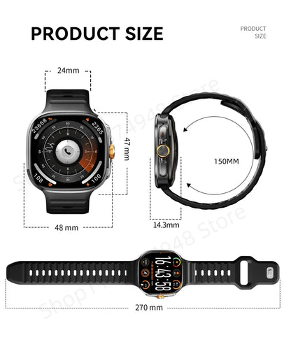 M99 5G Smartwatch – AMOLED Display Watch with Camera, GPS & Free Shipping