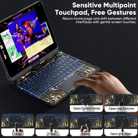 Acrylic Keyboard Case with Trackpad