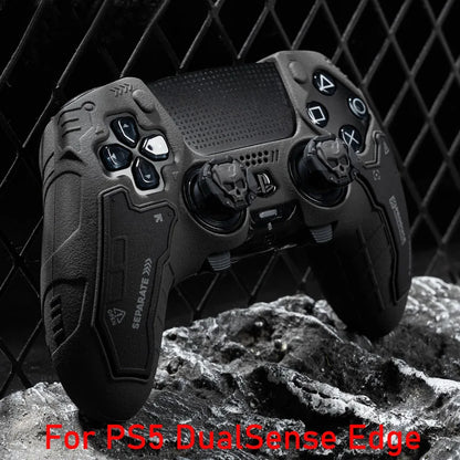 PS5 Controller Silicone Cover – Tactical Style Soft Protector Skin with Thumb Stick Grip Caps & Free Shipping