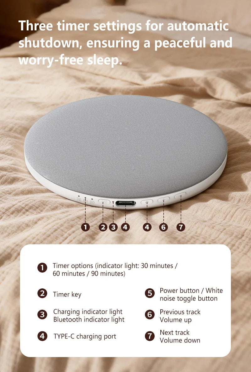 Under Pillow Bluetooth Sleep Speaker – Portable Bedside Relaxation Speaker for Sleep, Music & Home Comfort with Free Shipping