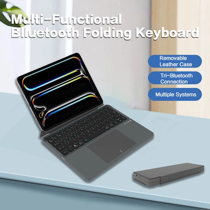 Foldable Bluetooth Keyboard with Touchpad & Case