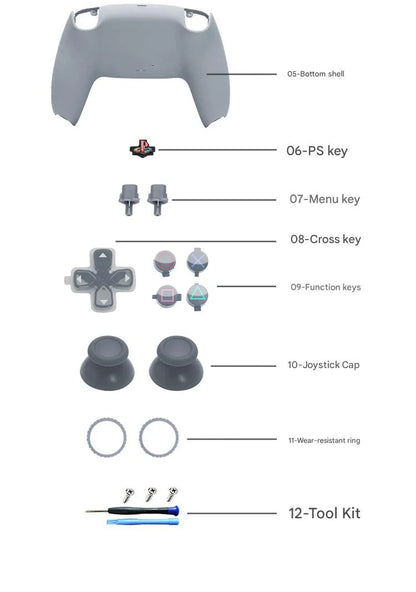 30th Anniversary Style Controller Housing Shell – Replacement Front & Back Cover Kit for PS5 Controller with Free Shipping