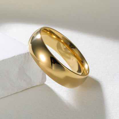 Minimalist Gold-Tone Band Ring