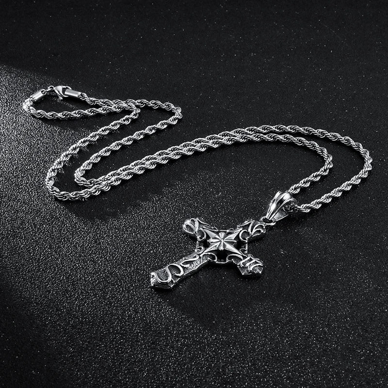 Stainless Steel Cross Necklace