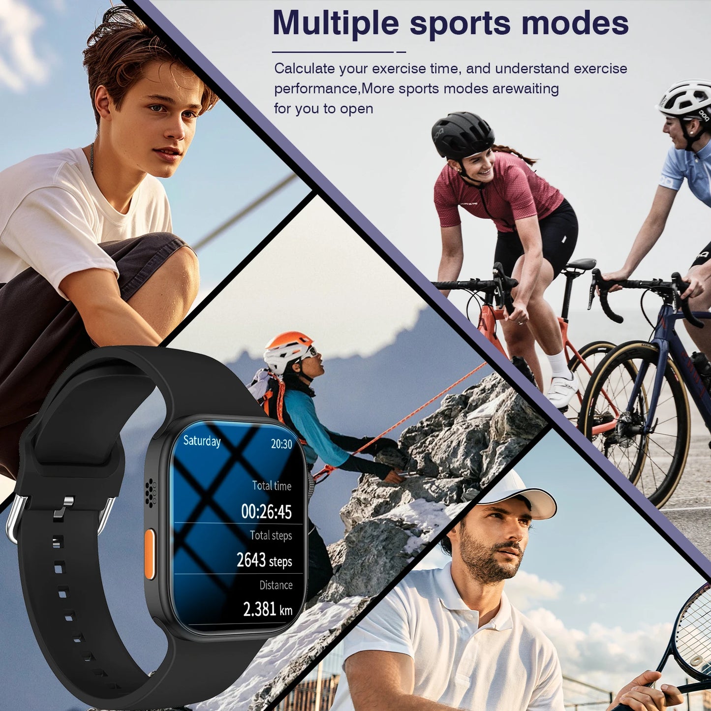 2.02” HD Smartwatch – Bluetooth Calling Fitness Watch with Weather, Sports Tracking & Free Shipping