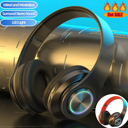 ANC Wireless Over-Eear Headphones – Deep Bass Foldable Bluetooth Headset
