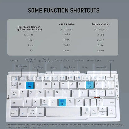 Mini Foldable Bluetooth Keyboard
