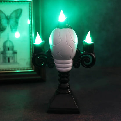 Skull Candelabra LED Halloween Light