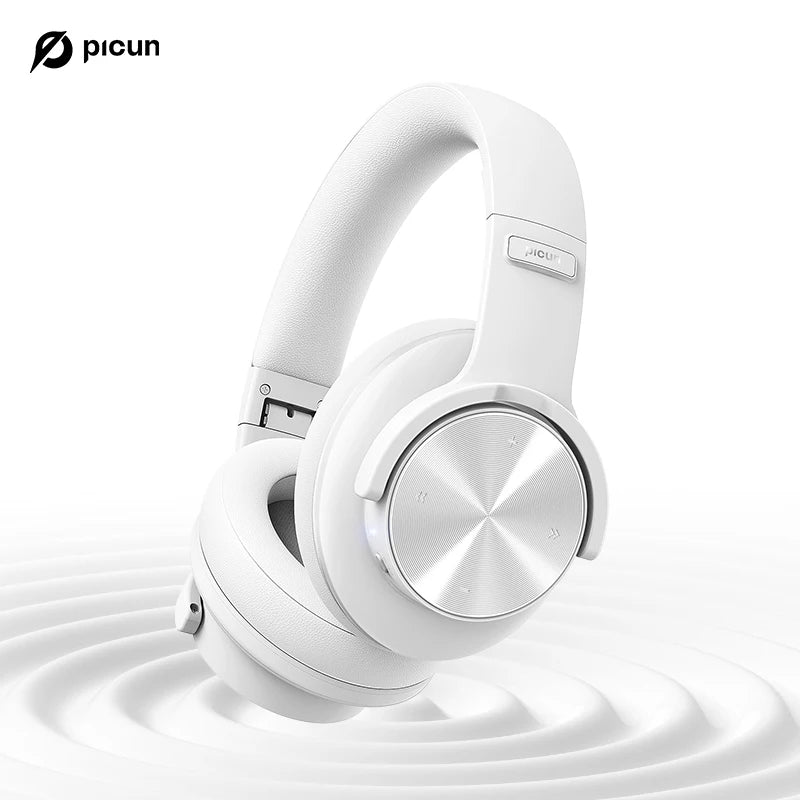 Picun B8 Bluetooth Headphones – 120H Playtime Wireless Over-Ear Headset with Low Latency & Hands-Free Calls