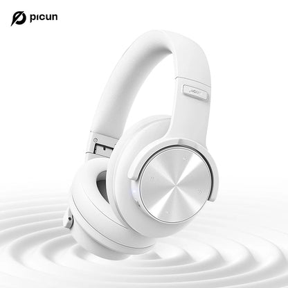 Picun B8 Bluetooth Headphones – 120H Playtime Wireless Over-Ear Headset with Low Latency & Hands-Free Calls