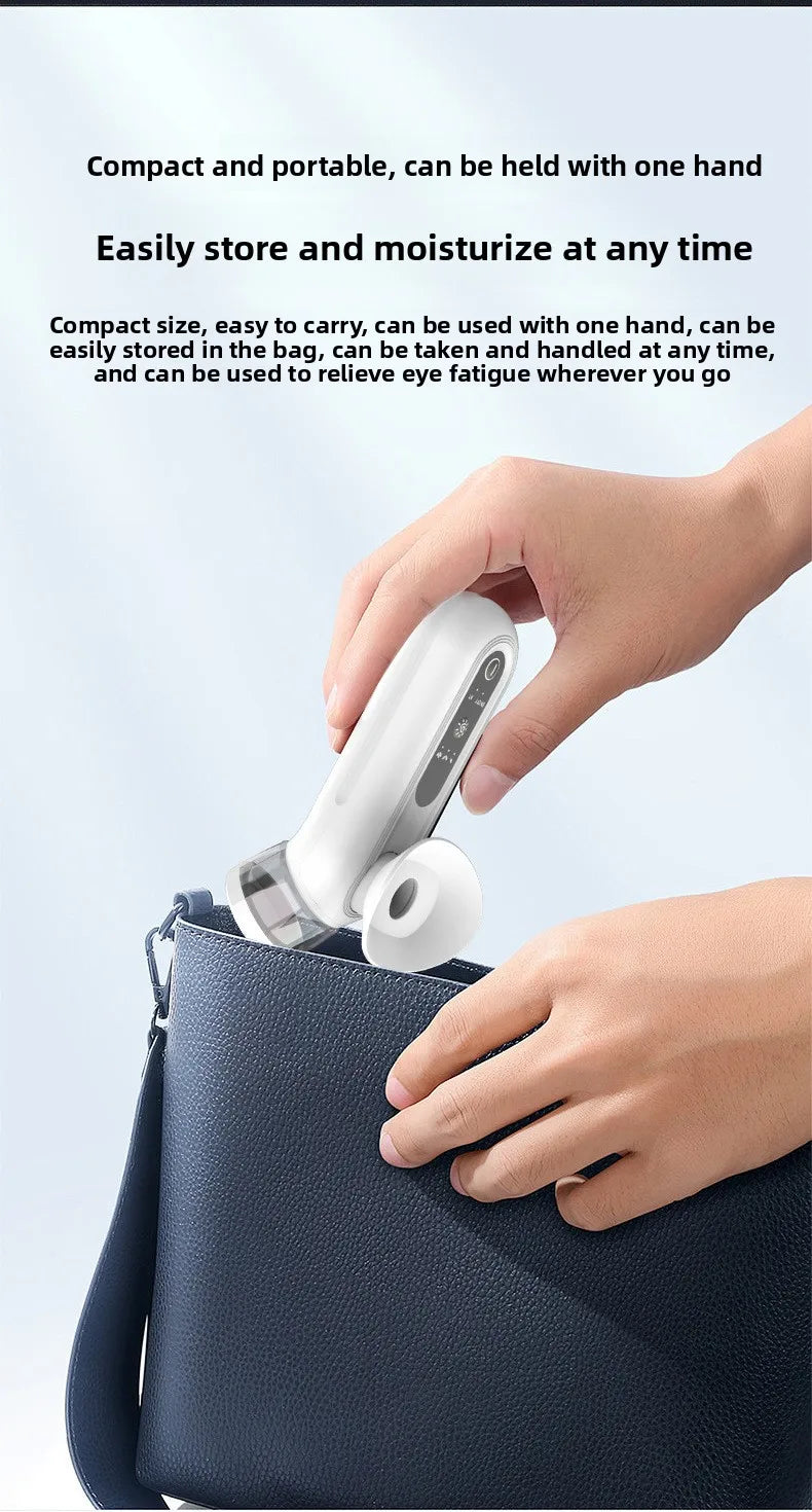 Portable Eye & Face Nano Mist Sprayer – Hydrating Steam Care Device for Daily Self-Care