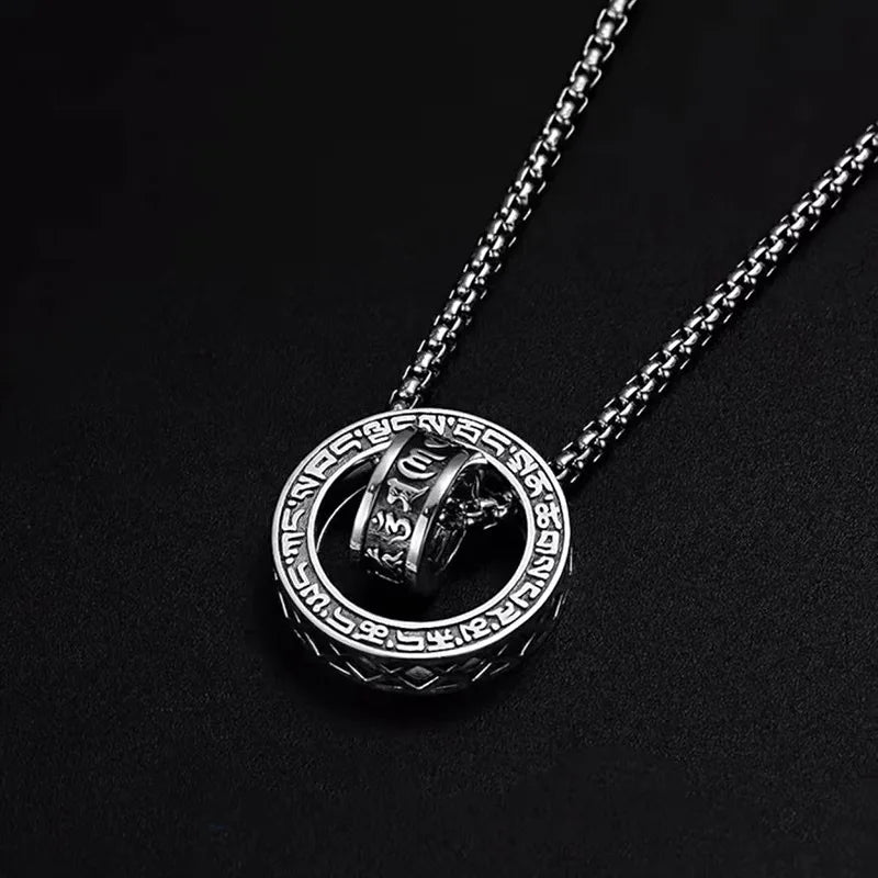 925 Sterling Silver Geometric Pendant Necklace