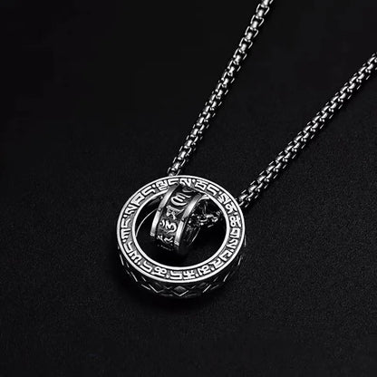 925 Sterling Silver Geometric Pendant Necklace